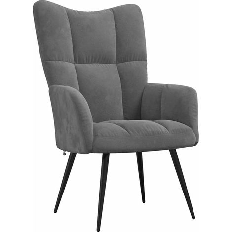 Maison Exclusive - Relaxsessel Dunkelgrau Samt