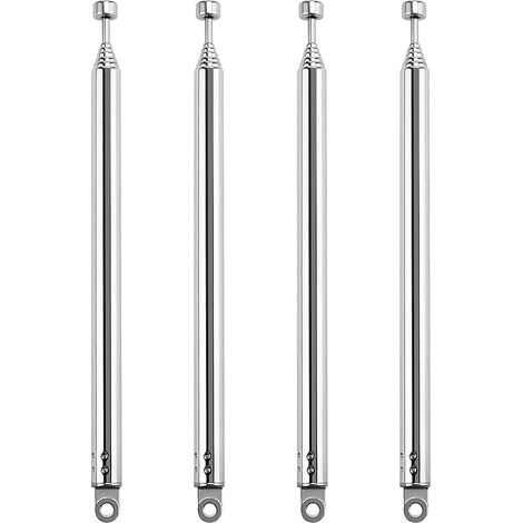 4 Pièces 55cm 7 Sections Antenne Télescopique, Antenne Télescopique Portable FM, Antennes Radio FM Télescopiques Portables, pour TV Dab AM/FM Réception Stéréo (1/5)