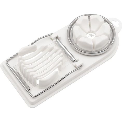 Tagliauova multifunzione - Casa - Affetta uova - Bianco - Versatile - Facile da usare (1/4)
