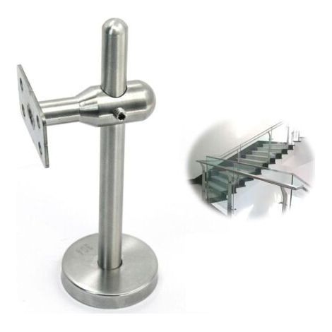 Adjustable Stainless Steel Handrail Bracket - Wall Mount for Corridor Banister, Robust and Aesthetic (1/5)