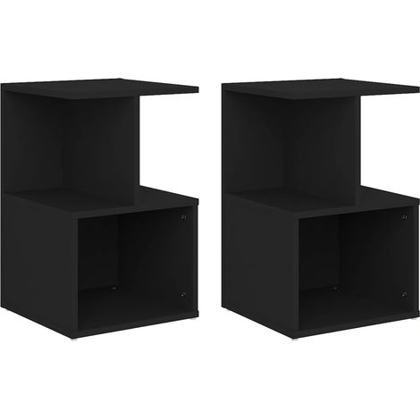 Tables de chevet 2 pcs No?lllr 35x35x55 cm Agglom��r�� (1/5)