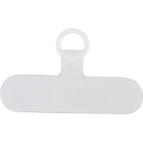 Cordon de téléphone portable universel blanc, étiquette nylon avec attache pour connexion de suspension (1/5)