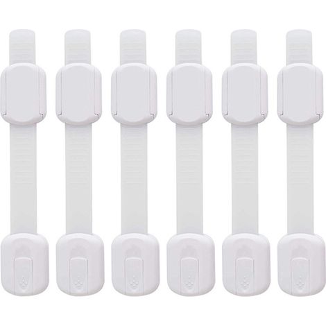 [6er-Pack] Kindersicherungen, geeignet für Schränke, Schubladen, Öfen, Kühlschränke usw.