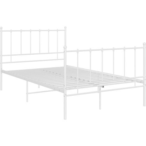 Maison Exclusive - Bett Weiß Metall 120x200 cm
