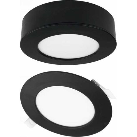 Downlight redondo de techo 6W CCT 2 en 1 negro NT/PT (1/5)