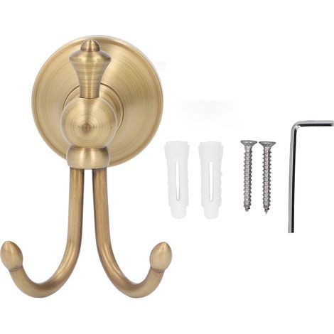Porte-serviettes Vintage, cintres de salle de bains, patère pour Robe, robuste, mural en cuivre et en acier inoxydable pour l'intérieur (1/5)