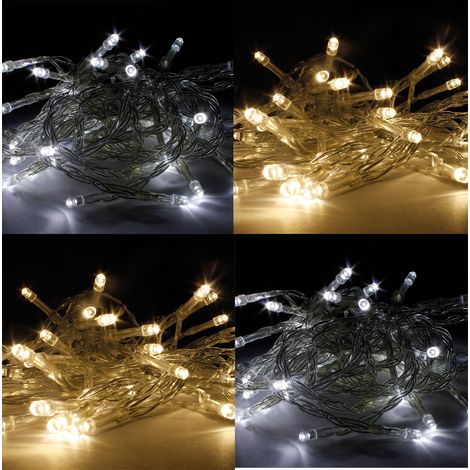LED - Batteriekette transparent Innen/Außen  Variante-MLK100WZA-var