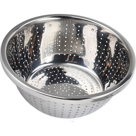 Rostfreier Gemüsekorb aus Edelstahl, multifunktionales Küchensieb, 24 cm, Silber (1/5)