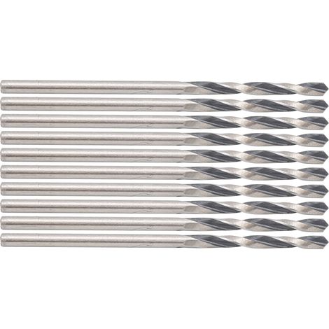 Lot de 10 forets hélicoïdaux à queue droite de petit diamètre, 1,80 mm, pour quincaillerie et fournitures industrielles. (1/5)