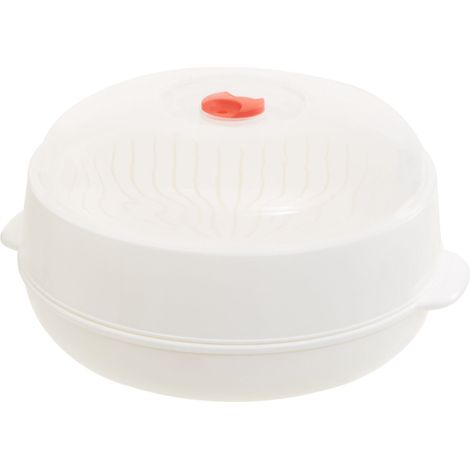 Premier Housewares White and Clear Microwave Steamer (1/5)
