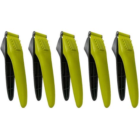 Knoblauchpresse – Ergonomischer Knoblauchzerkleinerer zum einfachen Zerkleinern und Schälen von Knoblauch (1/5)