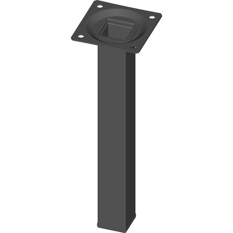 ALFER ELEMENT SYSTEM 11101-00015 Möbelfuß schwarz RAL 9005 25 x 25 mm Höhe 200 m