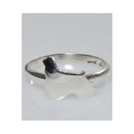 Amerikanischer Cocker Ring in Sterlingsilber