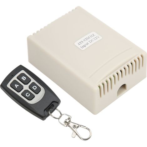 Kit de commande à distance sans fil avec relais et interrupteur à 4 canaux 12 V pour l'industrie (1/5)