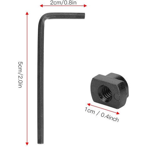 10 pièces vis et écrous en acier inoxydable pour rails M-Lok, ensemble de rechange durable (1/5)