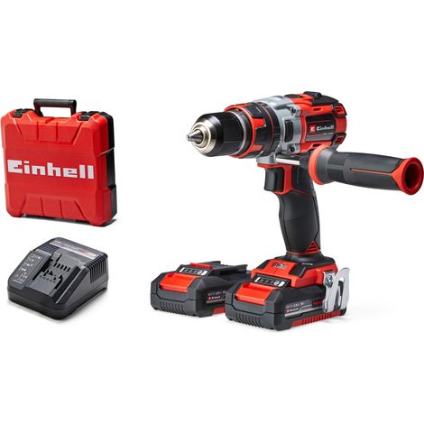 Einhell Professional Perceuse Visseuse à percussion sans fil TP-CD 18 Li-i BL PXC (Li-ion, 18 V, Brushless, Couple 60 Nm) Livré avec 2 Batteries 2,0Ah et Chargeur (1/5)