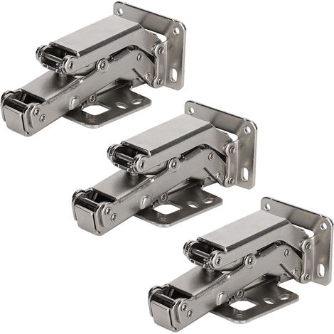 Charnières de porte 165-180 degrés, charnières invisibles réglables pour portes de placards de cuisine, avec vis