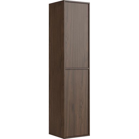 Mobile bagno Mali 38 x 33 x 160 cm - Marrone noce - sospeso con 2 ante