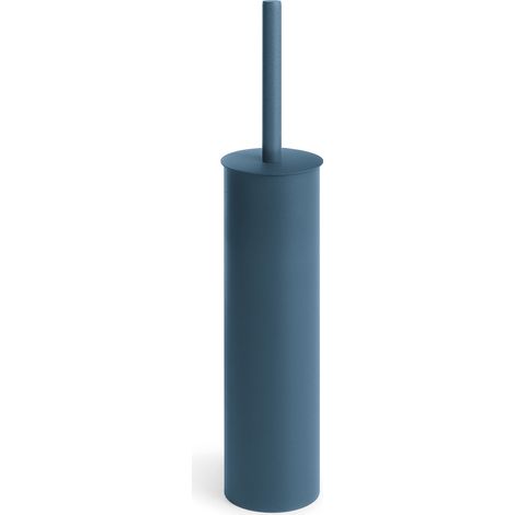 Lineabeta - Runder Wand-/Stütz-Toilettenbürstenhalter aus mattblauem Stahl (1/2)