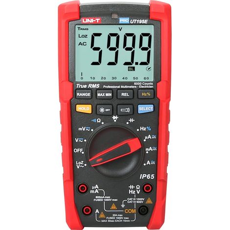 UNI-T UT195 Series UT195E/UT195M/UT195DS Handheld Industrial Digital multimeters IP65 and 2m Drop Proof (1/4)