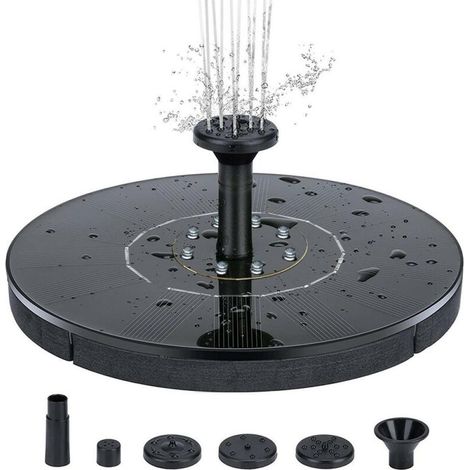 Fontaine solaire extérieure, pompe de fontaine 16 cm, pour jardin, terrasse et bassin (1/5)