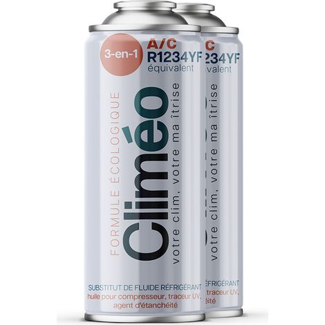 Climeo 3 en 1, 2 bidons R1234yf