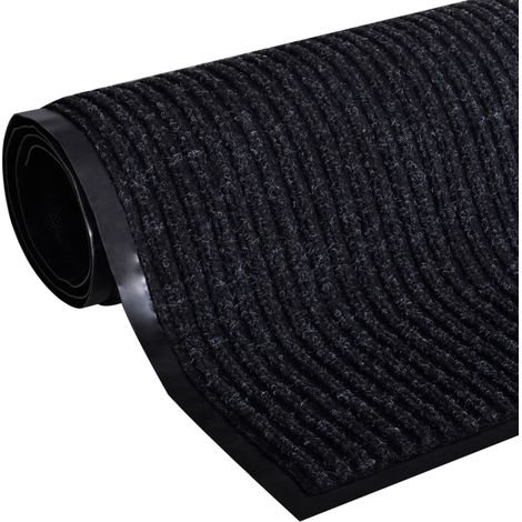 Tapis d'entrée noir 117x220 cm PVC (1/5)