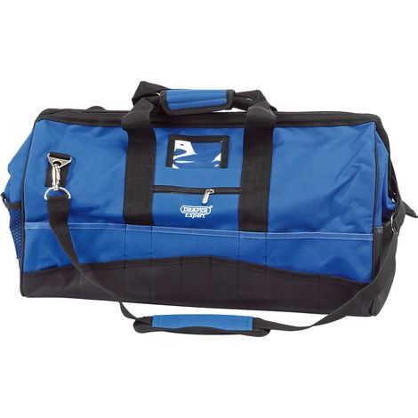 Draper Contractors Tool Bag – 600mm (60L) Heavy-Duty Blue and Black Portable Storage Bag, 630mm Length (1/5)