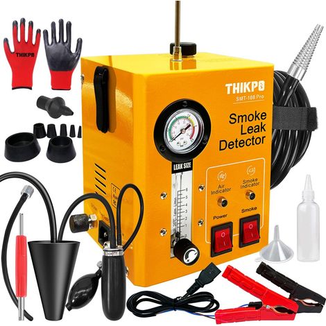 Machine à fumée de Voiture 12 V, détecteur de Fuite avec indicateur de Pression, débitmètre, Double Mode, détecteurs de Fuite de Carburant pour Motos, motoneiges, ATV, camions, Bateaux (1/5)
