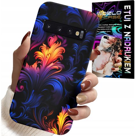 Custodia per Samsung Galaxy S10 - motivi astratti colorati + lamina