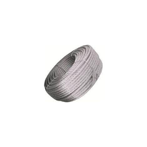 FUNE CAVO ACCIAIO 12 MM --100 MT-- 3200 KG CARICO ROTTURA ZINCATA