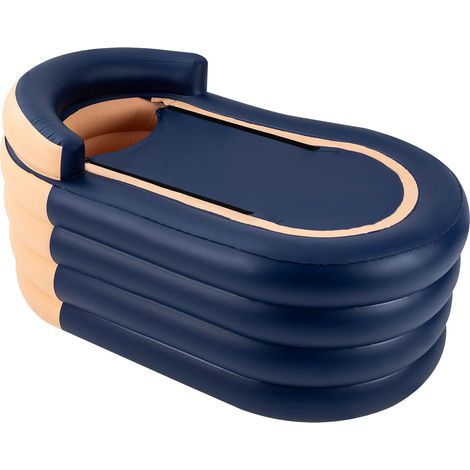 Baignoire gonflable avec pompe à air électrique sans fil, Orange (1/5)