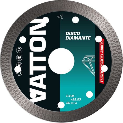 Disque diamant turbo en porcelaine Vatton 230 mm
