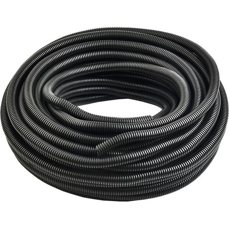 Gaine Câbles Électriques Voiture Gaine Ondulée Flexible Protection Cache PP Fermé Tuyau Fil Gaine Isolante Conduit Tube Rangement Câble Extérieur 10mm Long 5 Mètres (1/5)