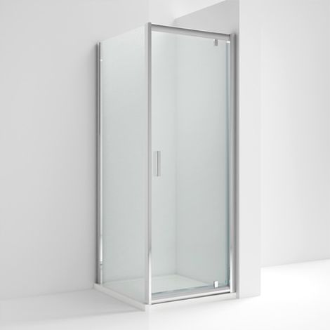 Nuie Rene Pivot Door Square Shower Enclosure 800mm x 800mm - 6mm Glass (1/5)