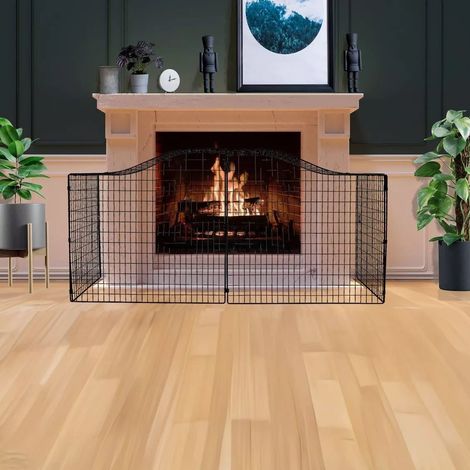 Safetots Pare-feu Design Élégant Avec Extension, Barrière De Sécurité Pour Cheminées, Largeur De 174cm (1/5)