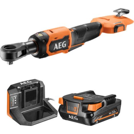 Pack AEG Clé à cliquet - BSS18R12BL-0 - 18V Brushless - 81 Nm - 1/2’ - 1 batterie 2.0Ah - 1 chargeur - SETL1820S (1/5)
