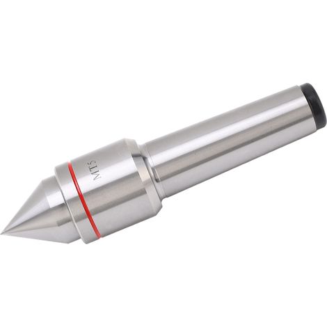 Pointe tournante vive 60° précision roulement lisse, acier carbone élevé robuste, centre rotatif conique pour tour (1/5)
