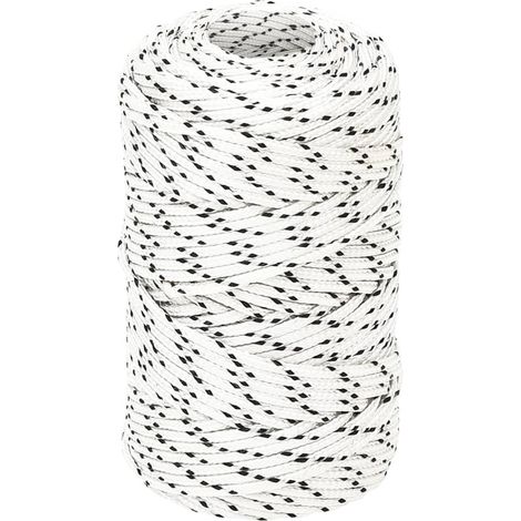 Bootsseil Geflochten Weiß 2 mmx500 m Polyester