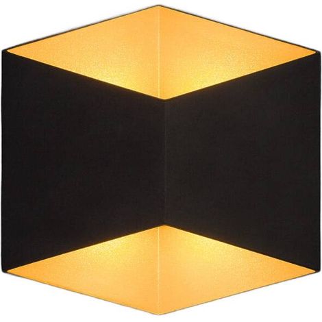 Applique ext. LED Nowodvorski Triangles noir-or IP54