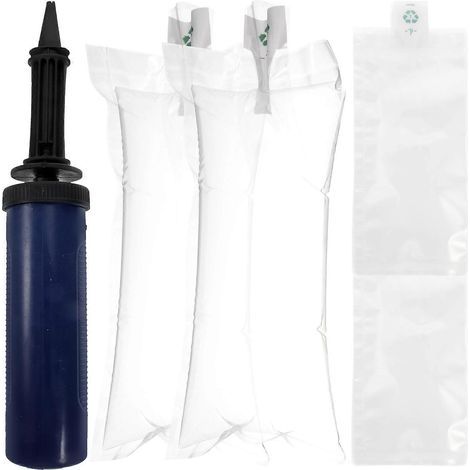 Set aufblasbarer Luftkissen für Verpackung, Lieferung und Transport von Waren. – 10 x 20 cm – Weiß (1/3)