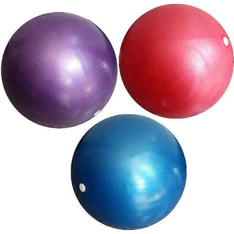 Lot de 3 mini-ballons d'exercice, petits ballons de Pilates pour le yoga, le fitness, l'équilibre et la physiothérapie. (1/4)
