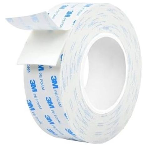 Ruban Adhésif Double Face Pour Intérieur et Extérieur, Étanche, Ruban de Montage Pour Objets Lourds, Mousse PE, Fixation d'Objets, Applications Permanentes - (20 mm x 3 m) (1/5)