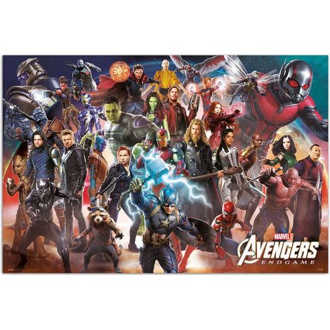 Poster del film Marvel Avengers Endgame, 24x36 pollici