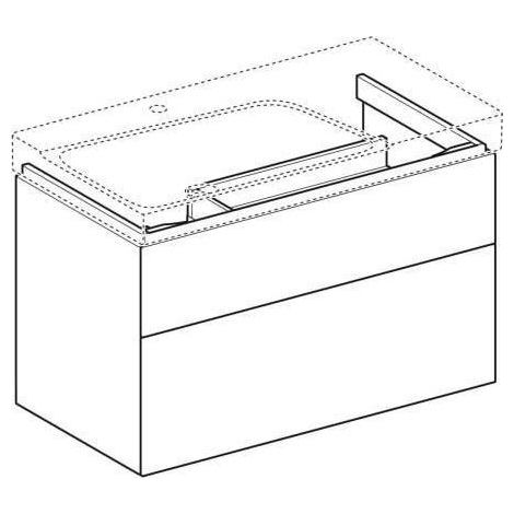 Geberit Xeno 2 Waschtischunterschrank mit Siphonausschnitt links, (1/5)