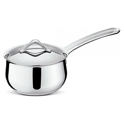 Lagostina Tiefe Kasserolle mit langem Griff und Deckel Melodia Lagofusion 14 cm