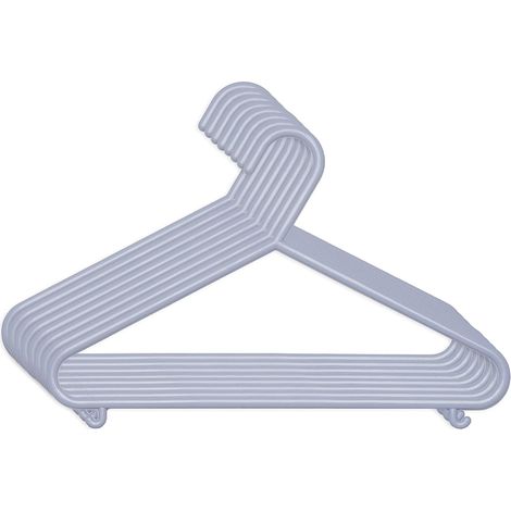 Lot de 8 cintres pour enfants et bébés, violet, longueur: environ 30 cm, en plastique, organisateur de penderie, cintres pour vêtements pour bébé (1/5)