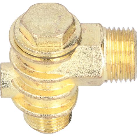 Clapet antiretour unidirectionnel robuste réutilisable en alliage de zinc, haute dureté G1/2 G3/4 M10, 3 ports (1/5)