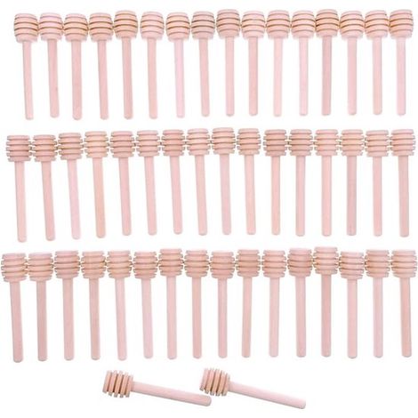 Set di 50 cucchiai/mestoli in legno da 8 cm per miele (1/5)