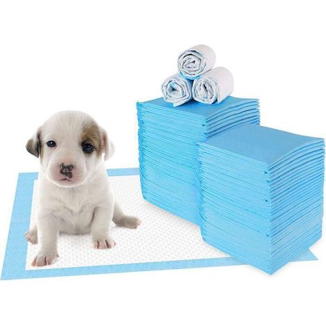 Tapis éducateurs pour chien - Lot de 100 - 33x45 cm - Absorbant - Anti-fuite (1/5)